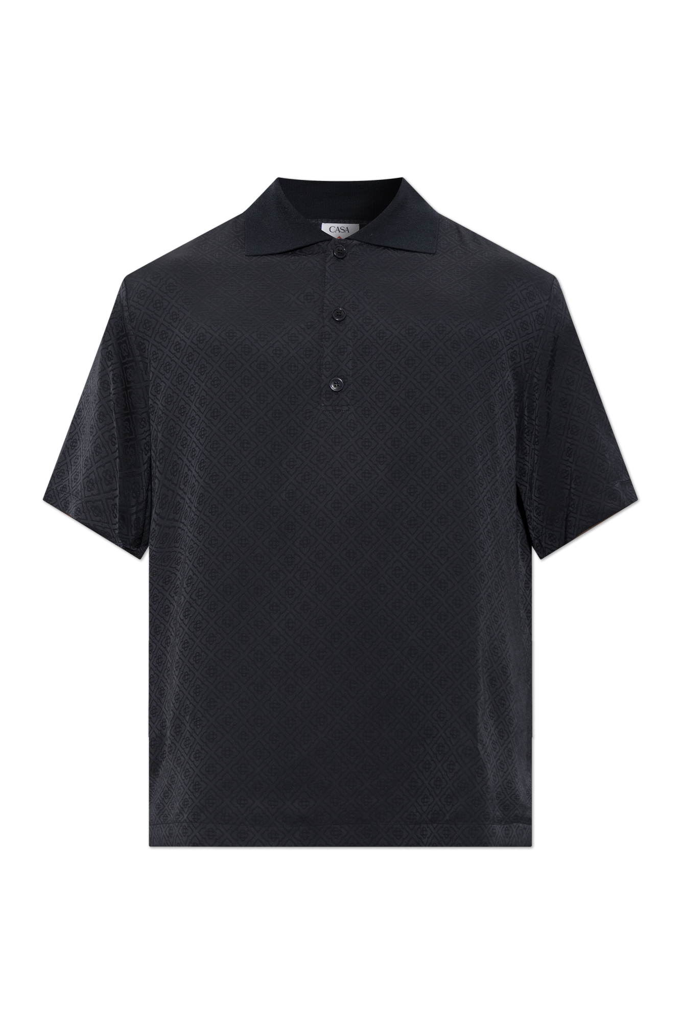 Casablanca Satin polo with monogram | Men's | Vitkac